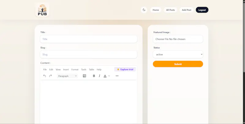 The PUB screenshot 1