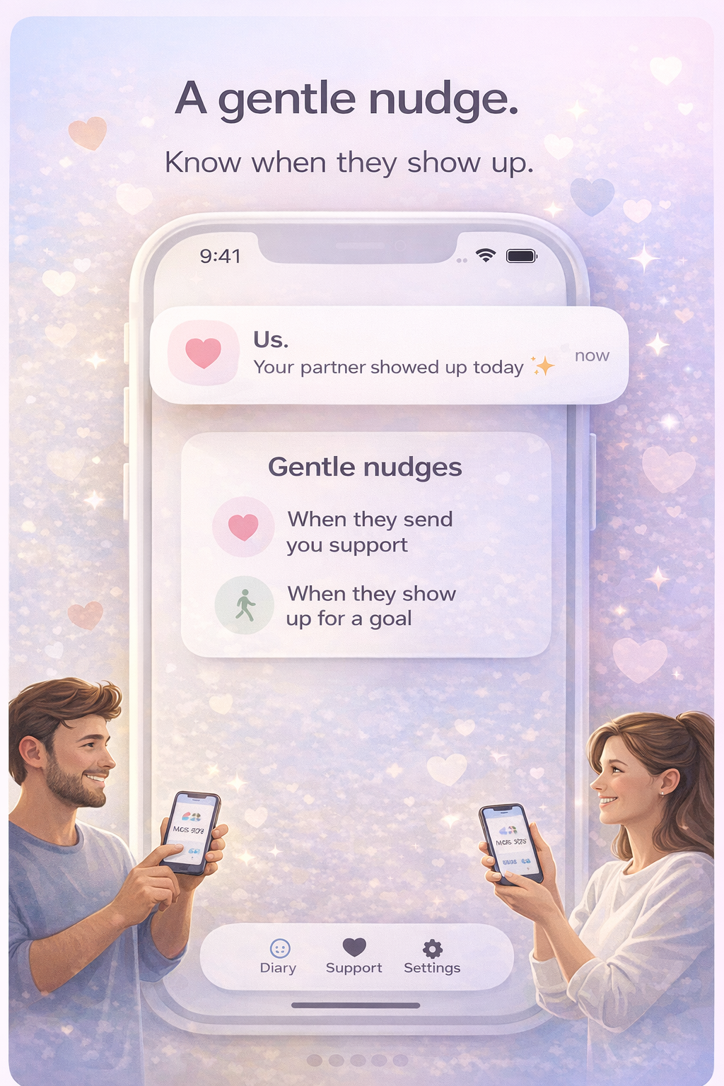 Couples supporting each other (iOS app) gallery image