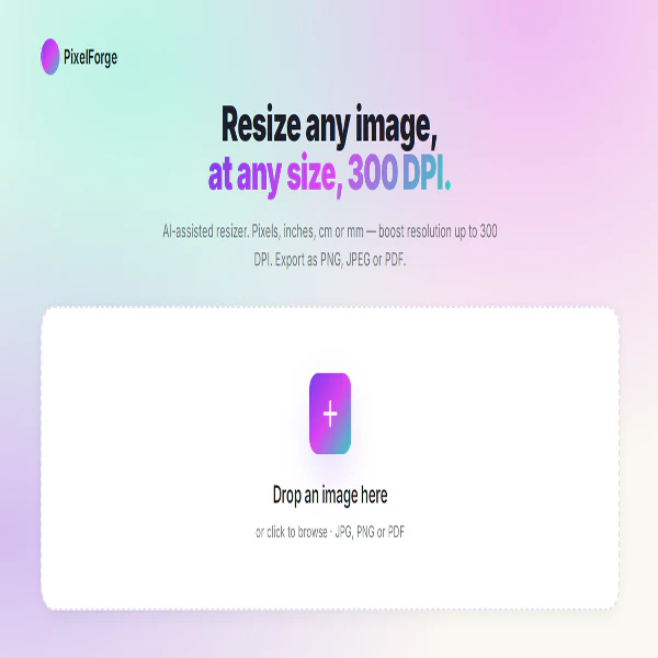 PixelForge — Image Resizer logo
