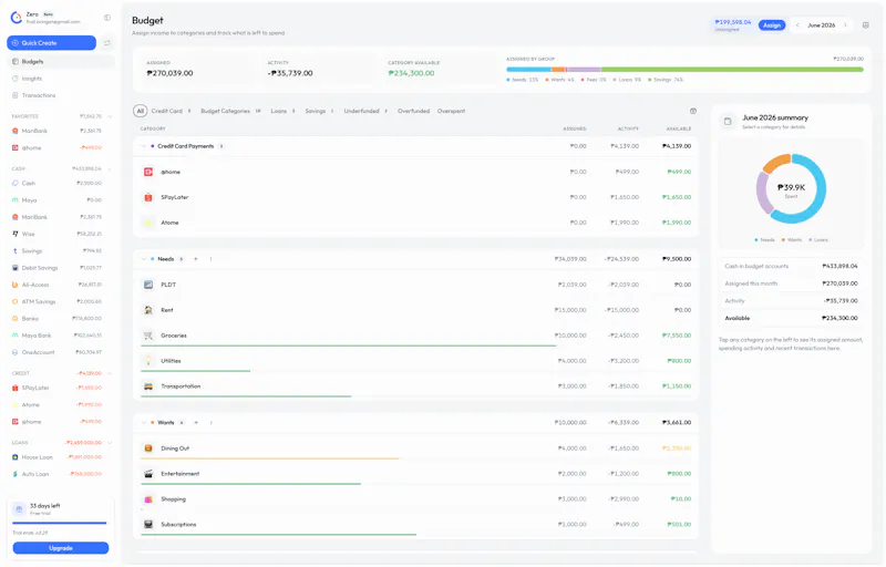 Zero: Budget with Zero screenshot 2