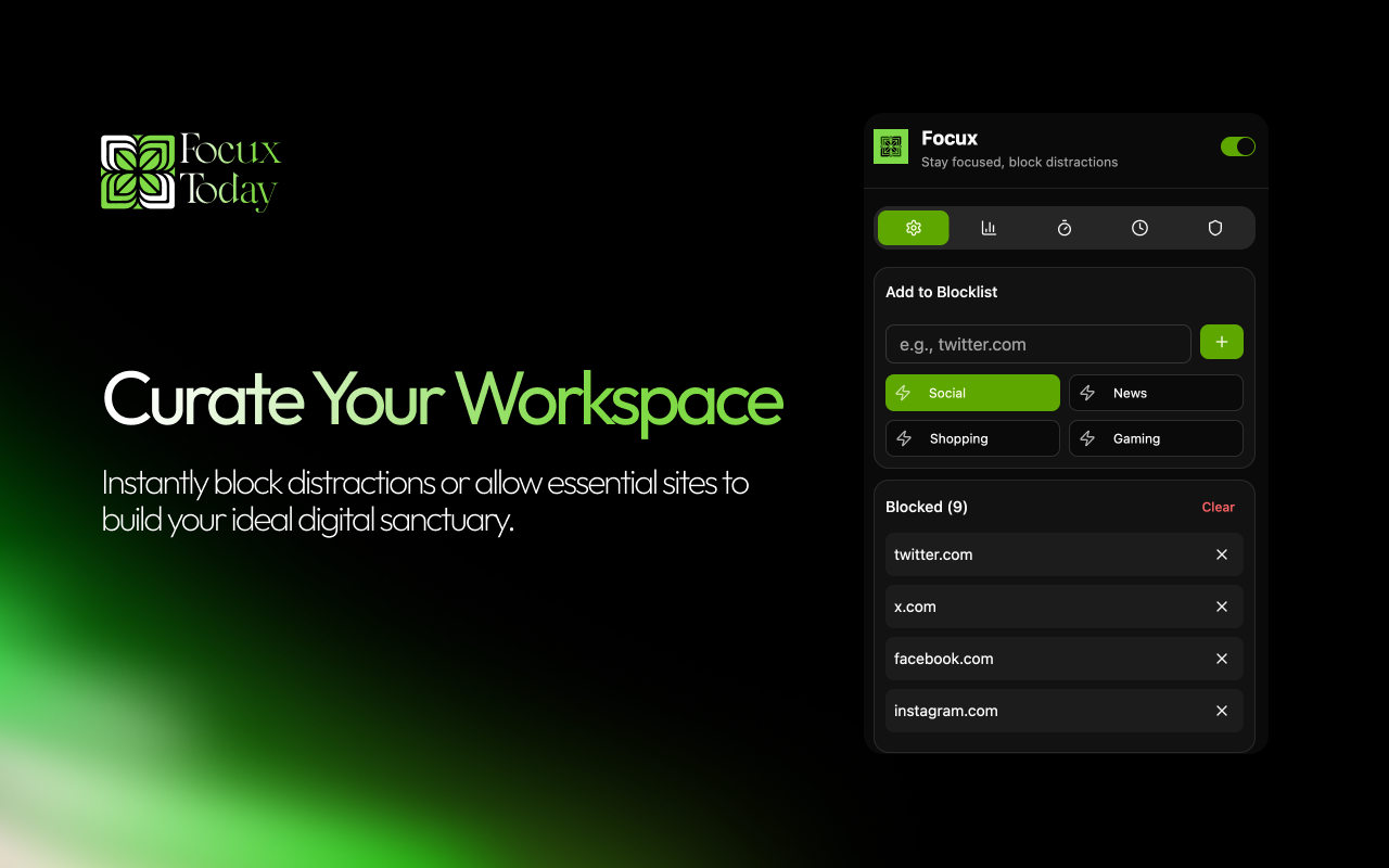 Focux - Screenshot 3 showing product features and functionality