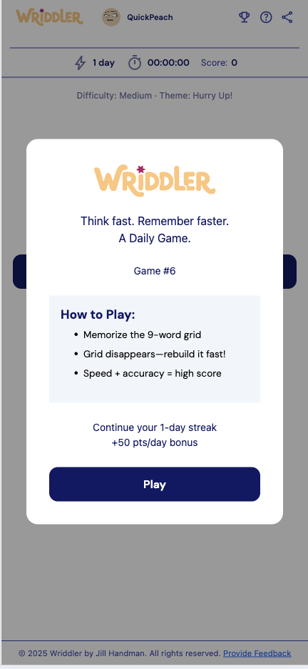 Wriddler - Screenshot 2 showing product features and functionality