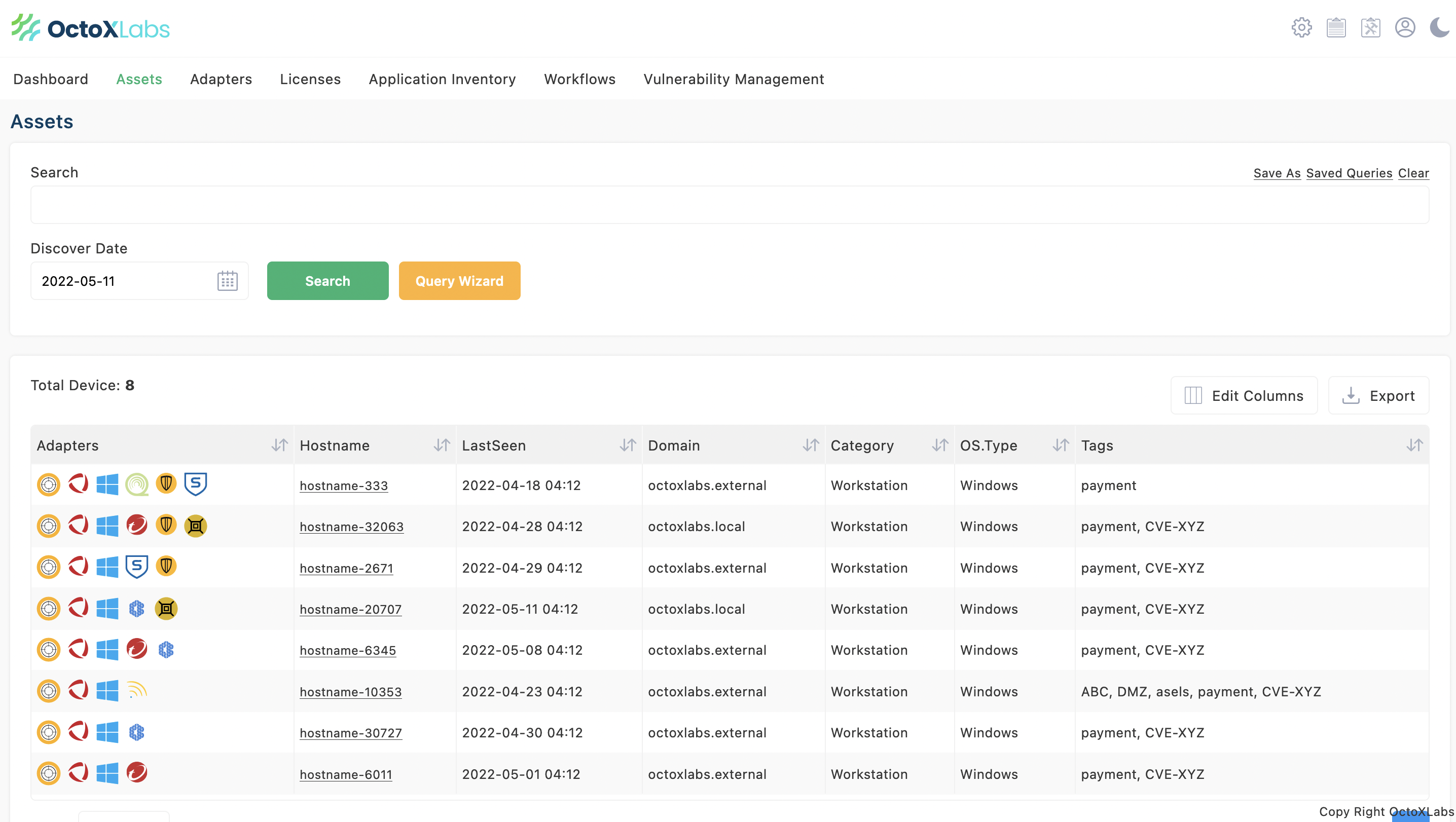 Octoxlabs Caasm Platform - #assetManagement #caasm #csam #cybersecurity медиа 2