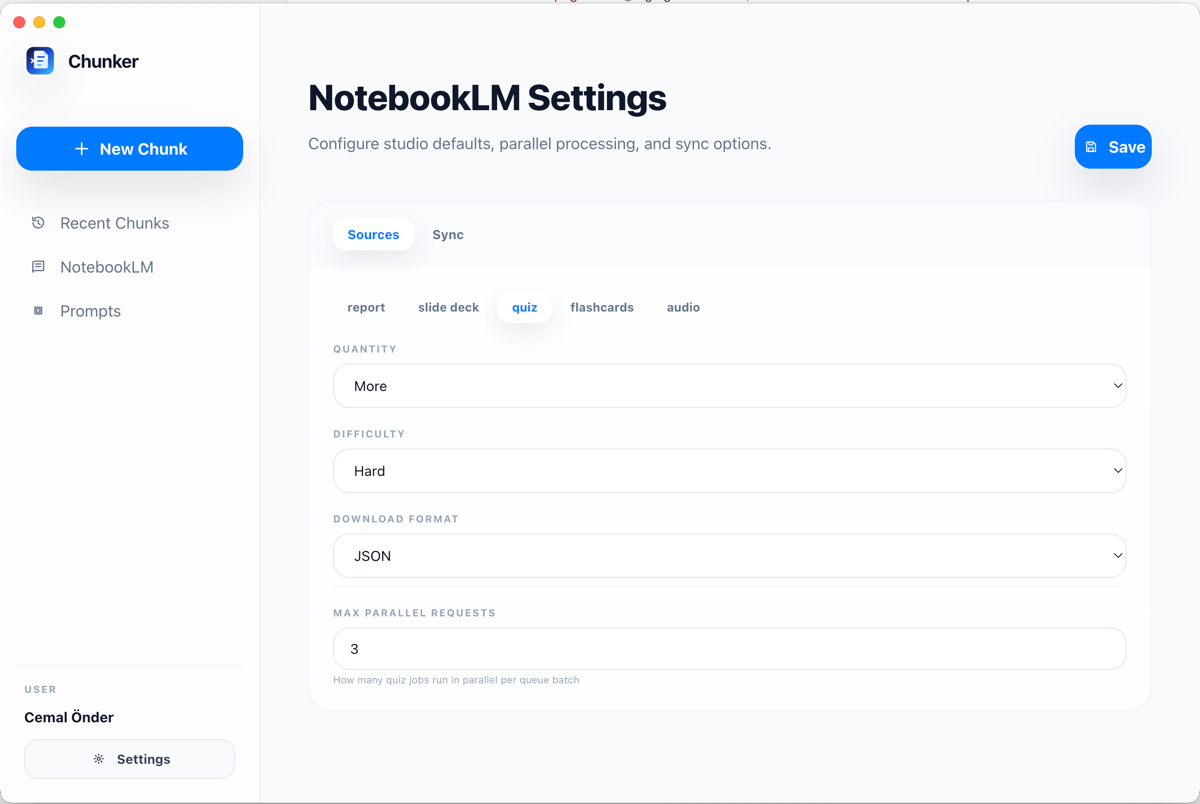 NotebookLM Chunker gallery image