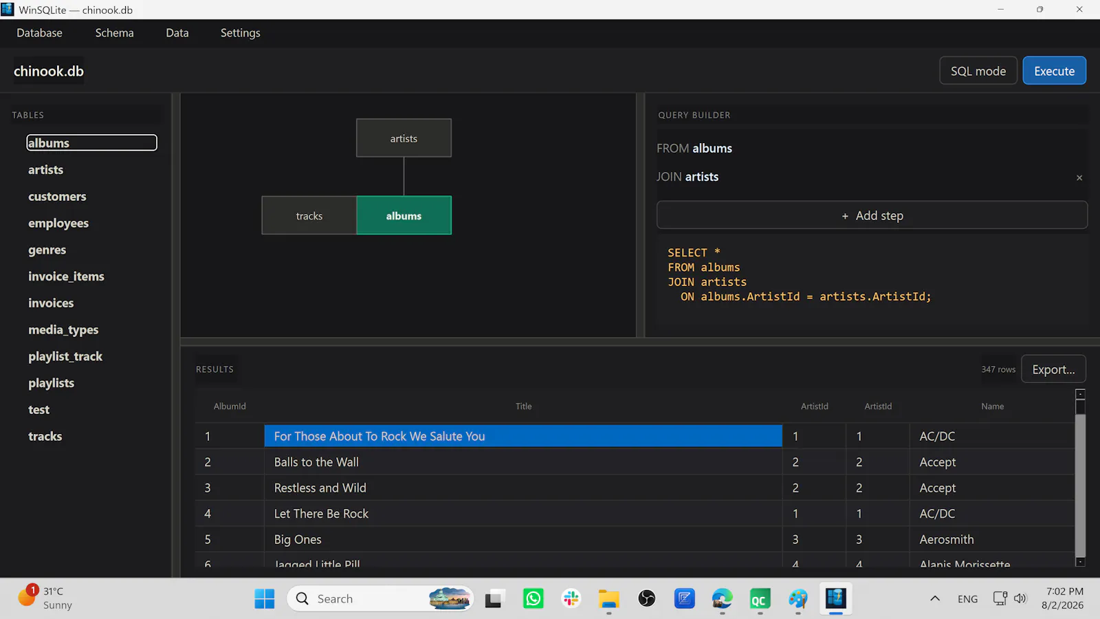 WinSQLite Editor screenshot 1