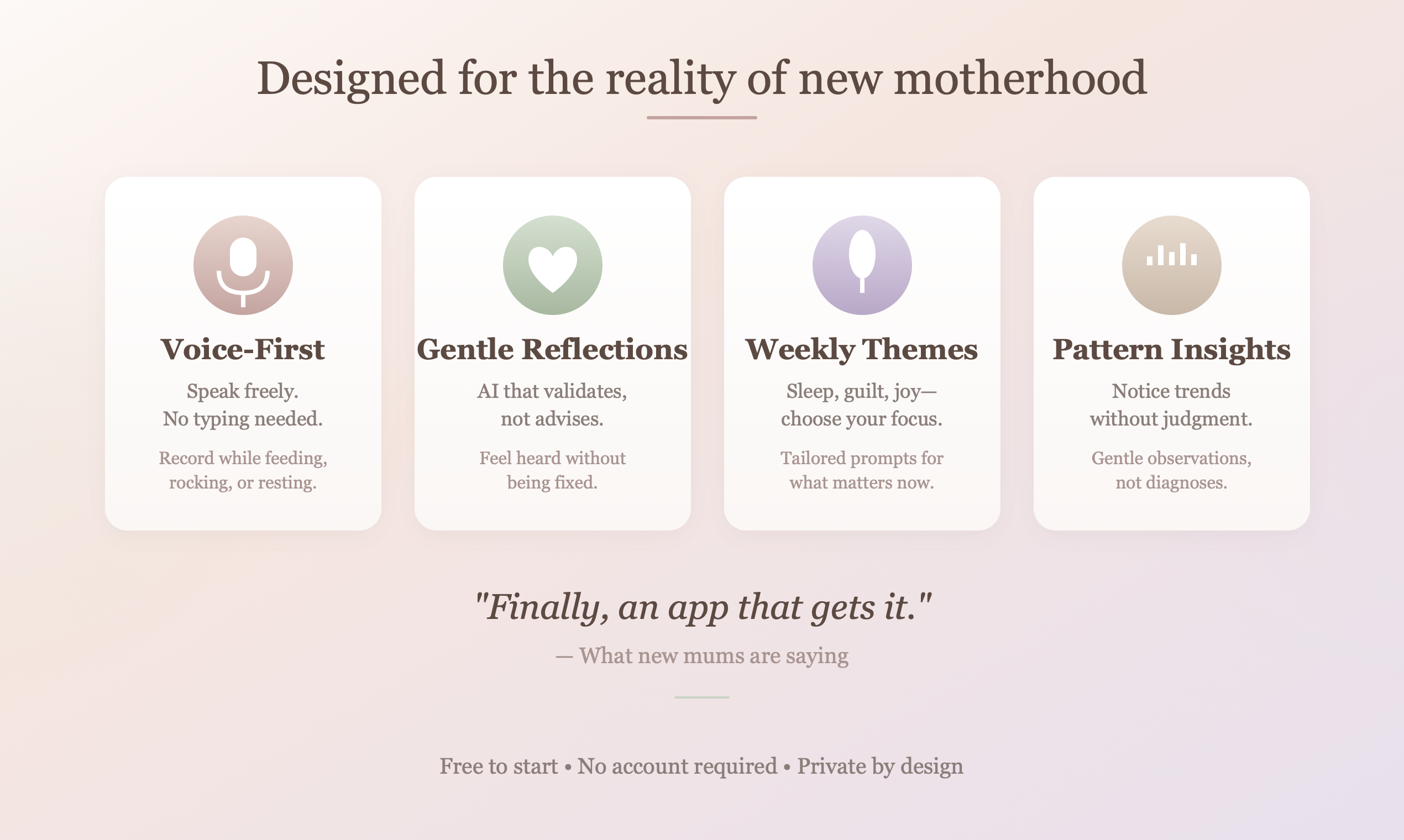 Quiet Bloom - Screenshot 2 showing product features and functionality