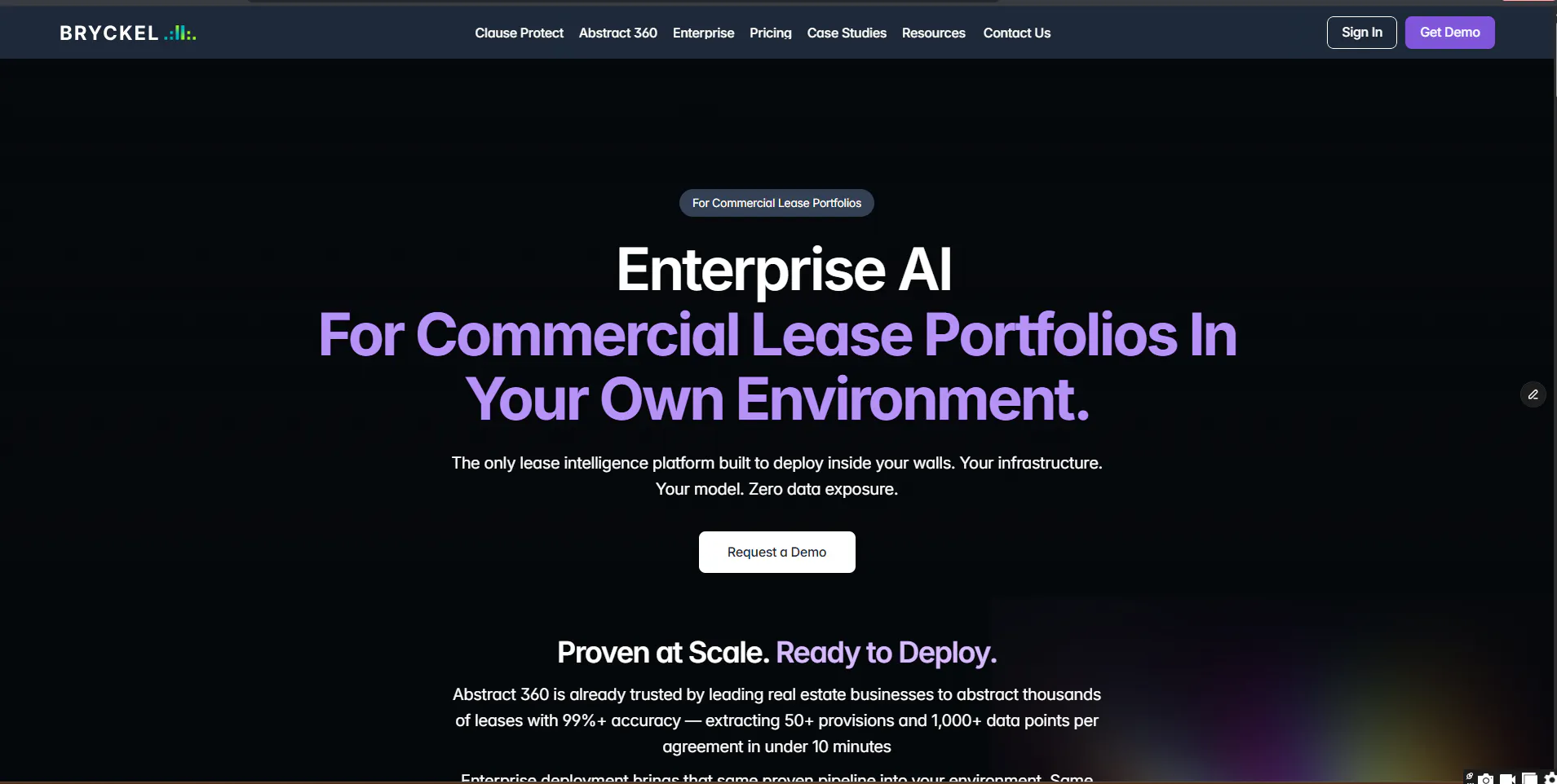 Bryckel for Enterprise 제품 배너