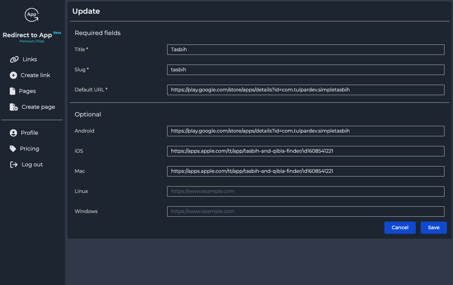 Redirect to App media 4