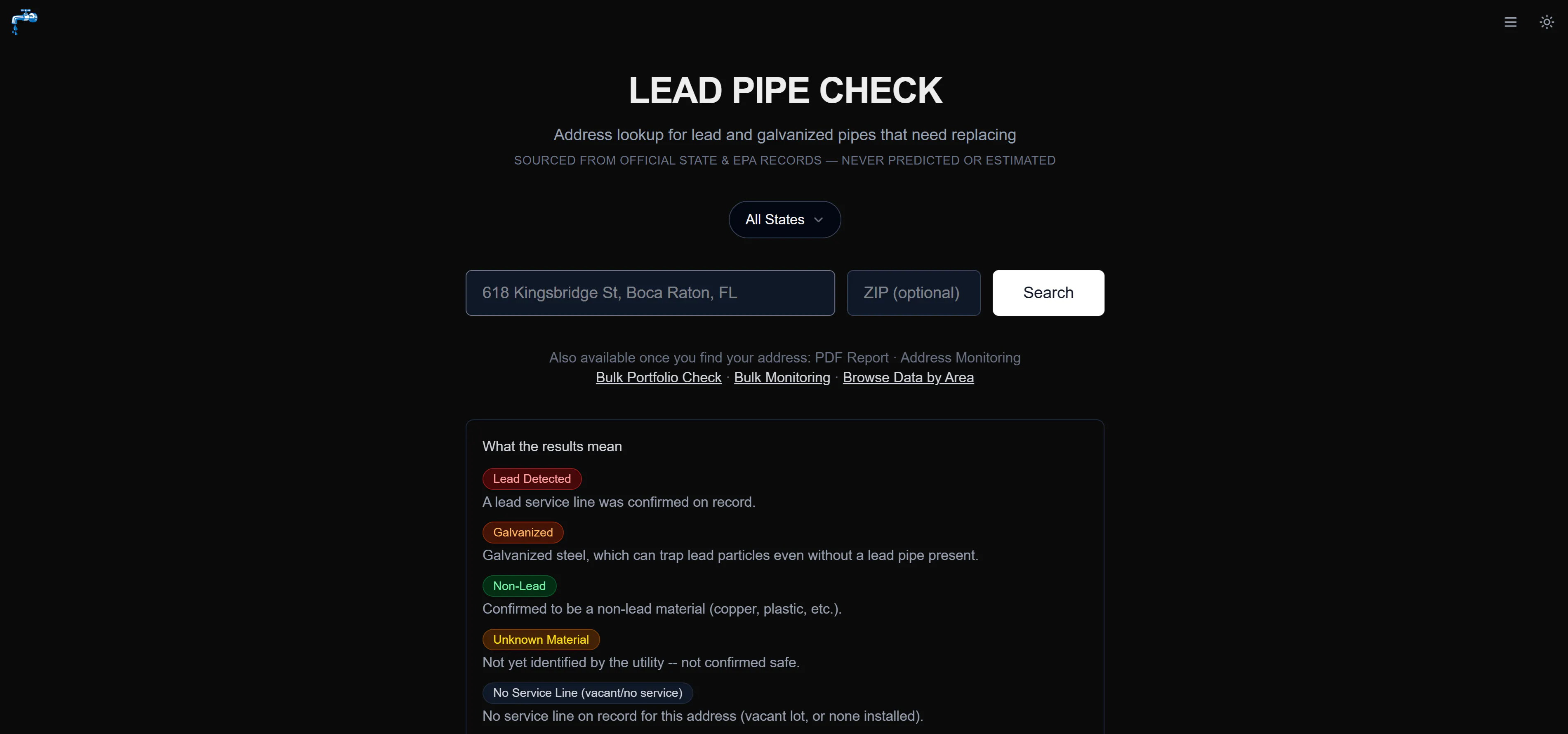 Lead Pipe Check gallery image