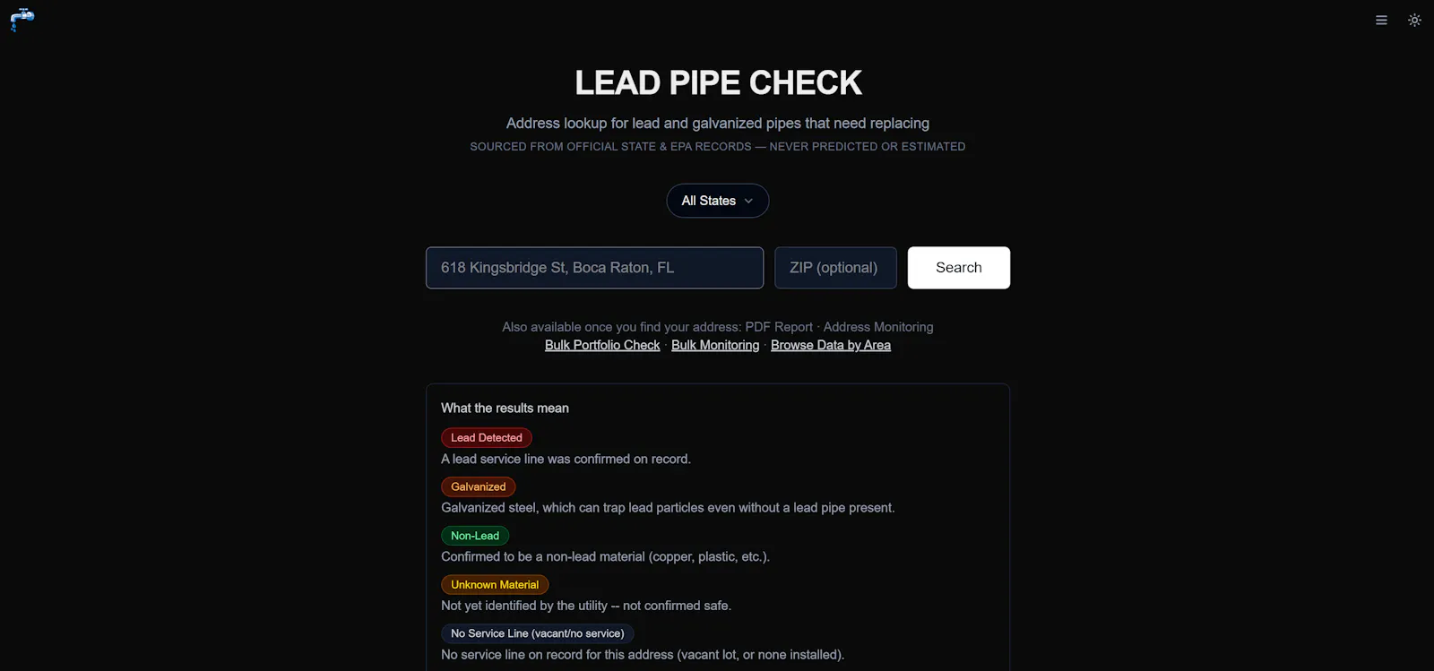 Lead Pipe Check screenshot 1