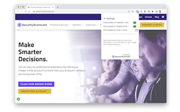SecurityScorecard Chrome Extension gallery image