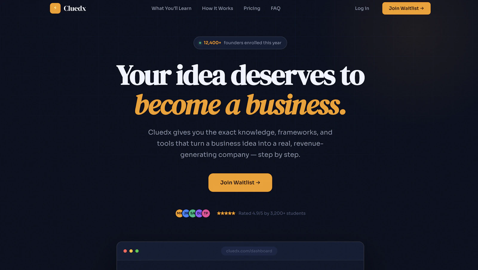 Cluedx — Build Your Business From Zero screenshot 1