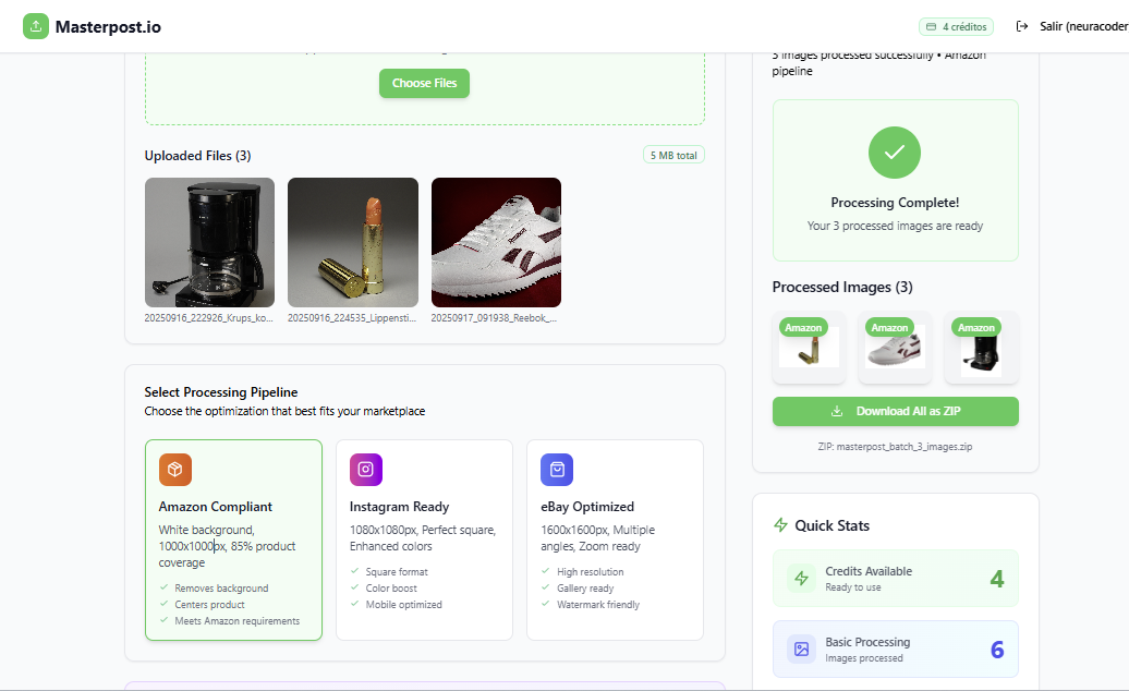 Masterpost.io - Screenshot 4 showing product features and functionality