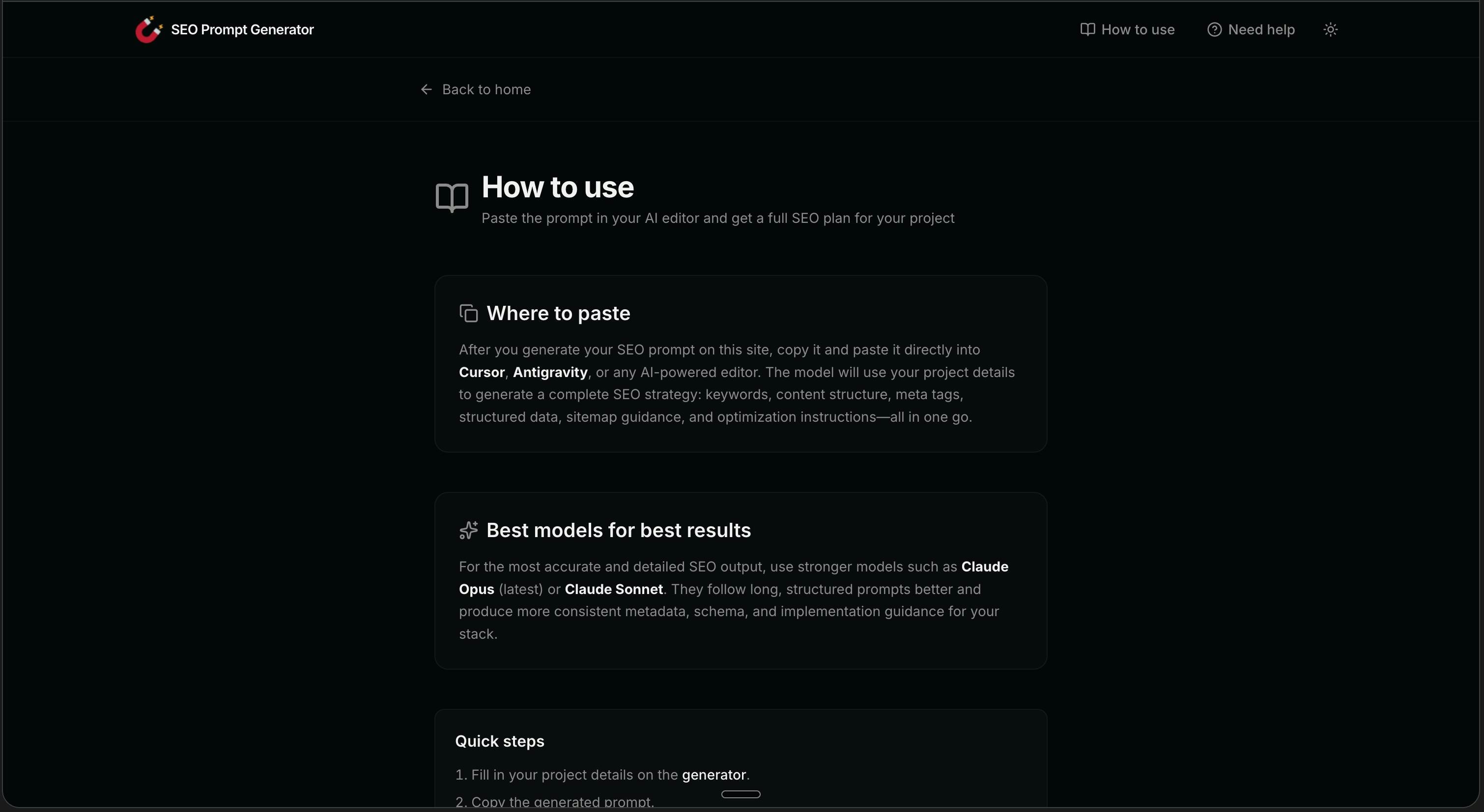 SEO Prompt Generator gallery image