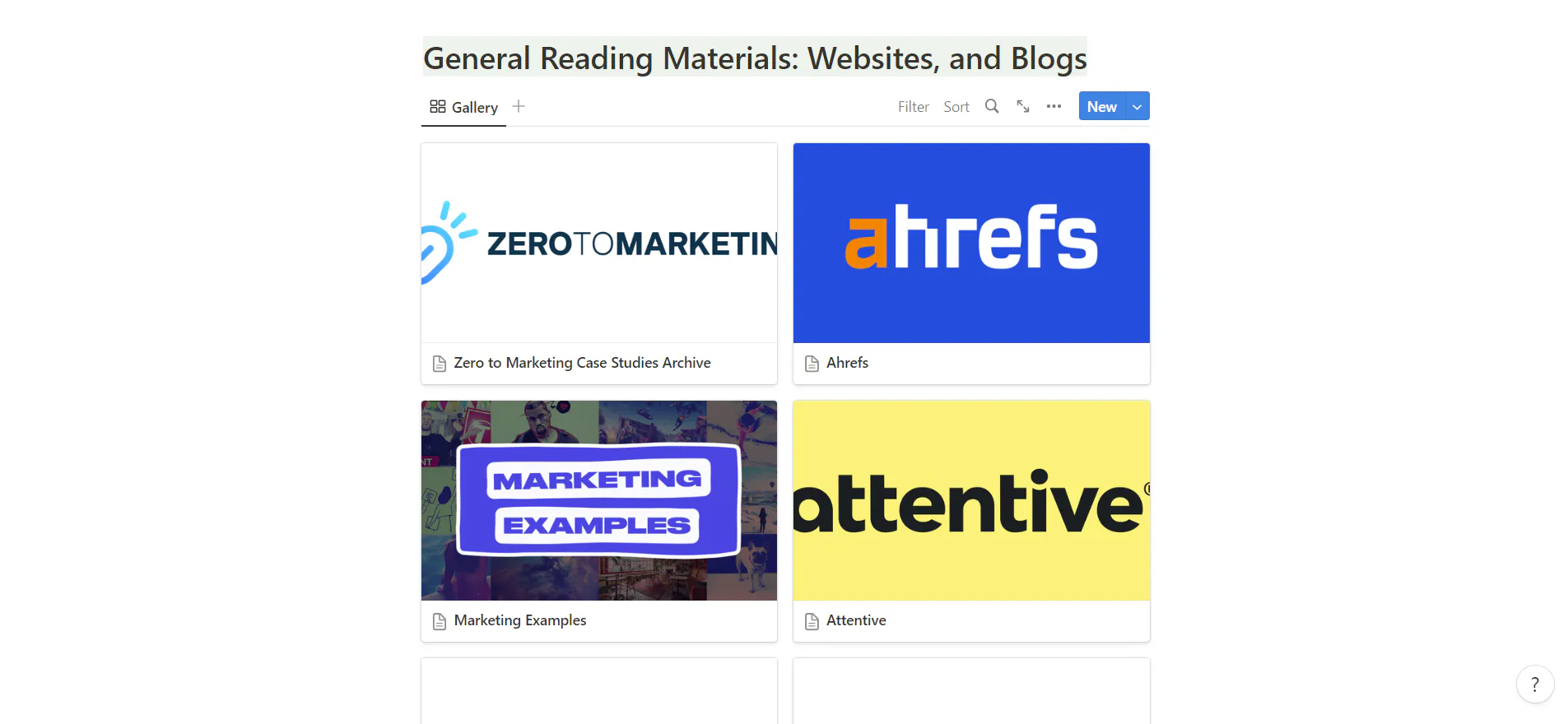Marketing Reading Materials gallery image