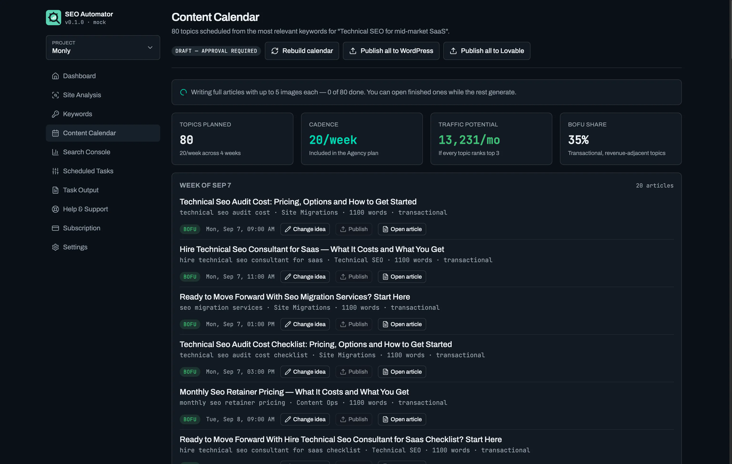 SEO Automator — Autonomous SEO gallery image