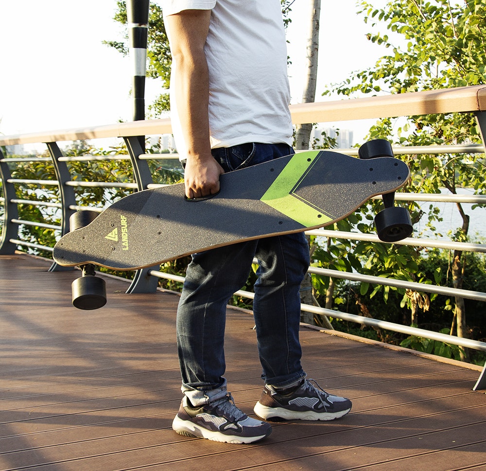 38" LANDSURF X1 DUAL HUB MOTOR ELECTRIC LONGBOARD gallery image