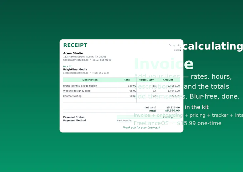 FreeLanceOS  screenshot 2