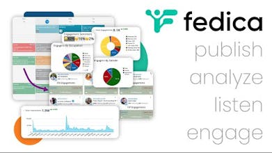 Una persona che utilizza la piattaforma di crescita dei social media con strumenti orientati all&rsquo;intelligenza artificiale per vari social network.