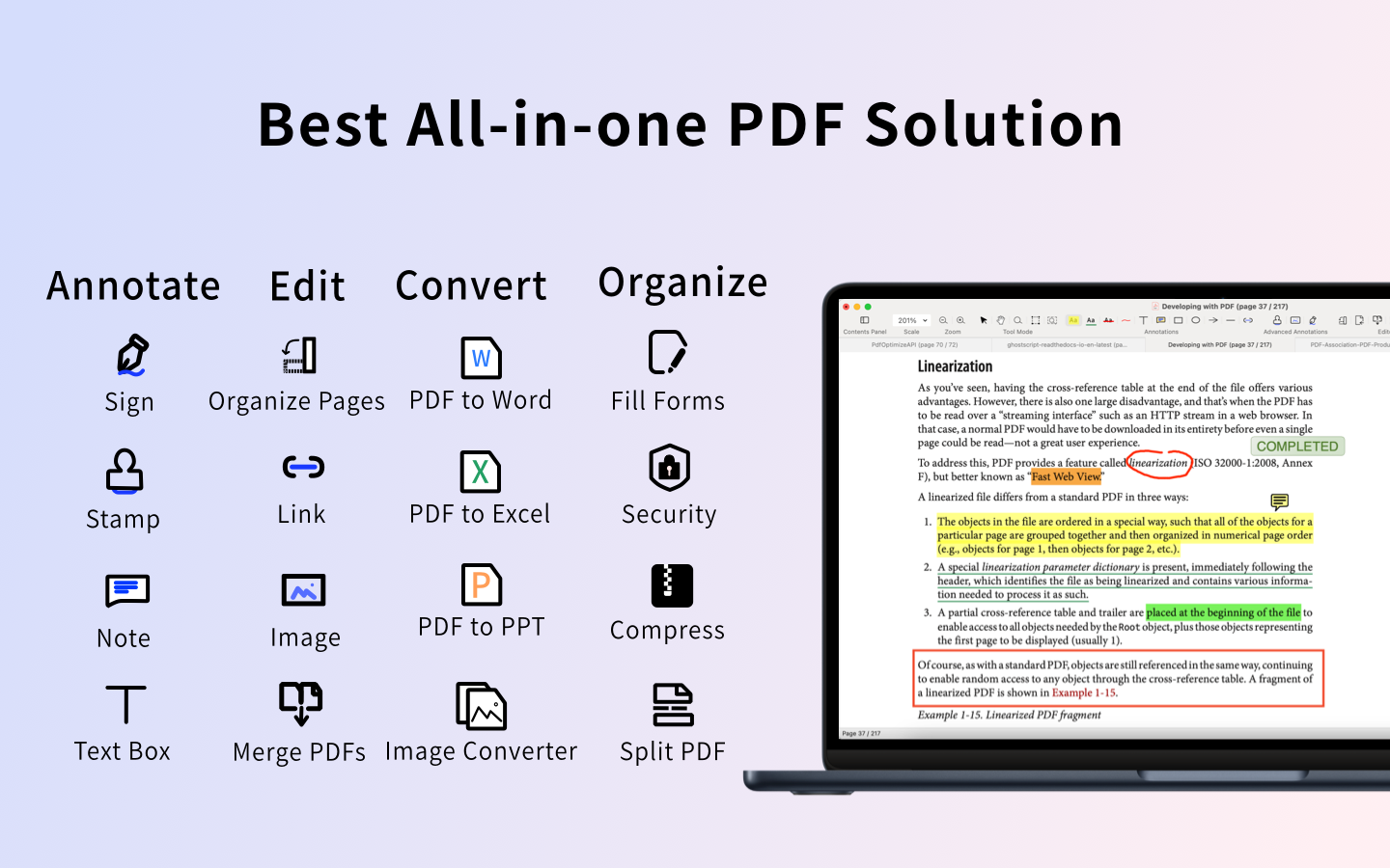 Média PDF Reader Pro - Annoter, signer, convertir, modifier les documents PDF 1