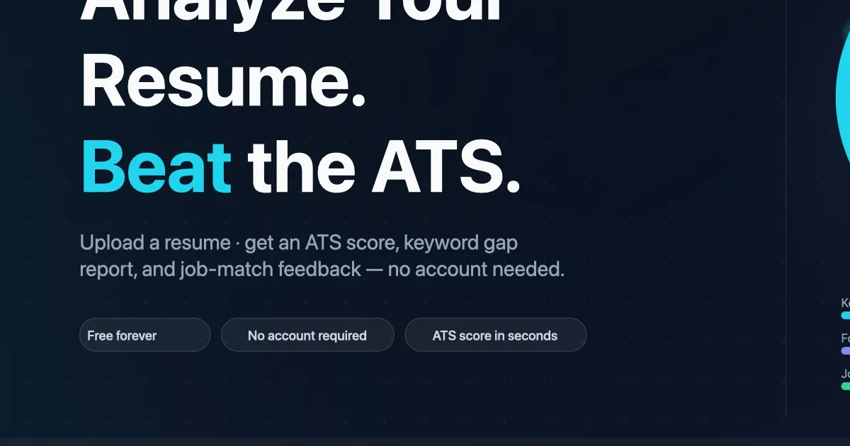 Smart Resume Analyzer gallery image