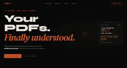 TAGpdf — Your Documents, Indexed. gallery image