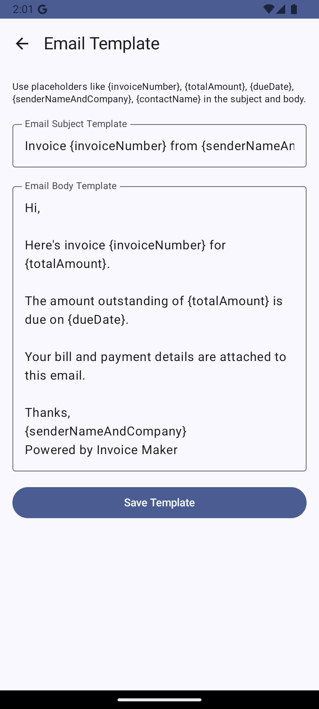 Invoice Maker - Screenshot 3 showing product features and functionality