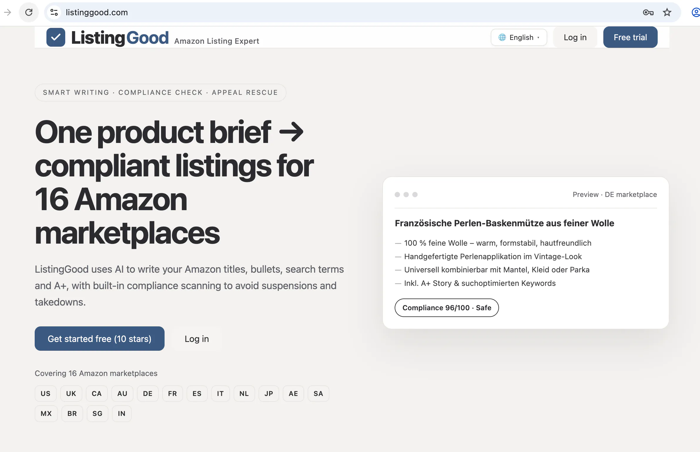 ListingGood — Amazon Listing Expert gallery image