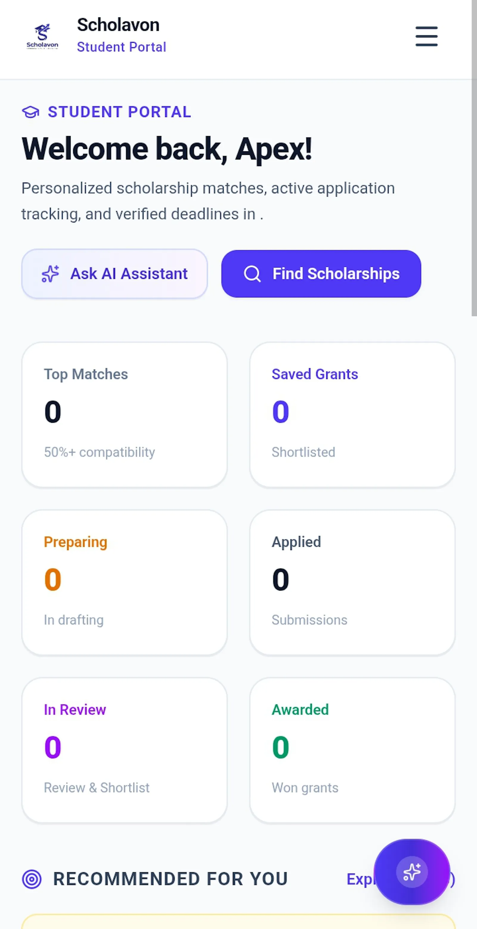 Scholavon screenshot 1