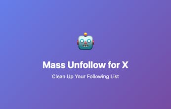 Mass Unfollow for X ( Twitter ) gallery image