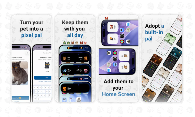 SpritePals: Pixel Pet Widget screenshot 1