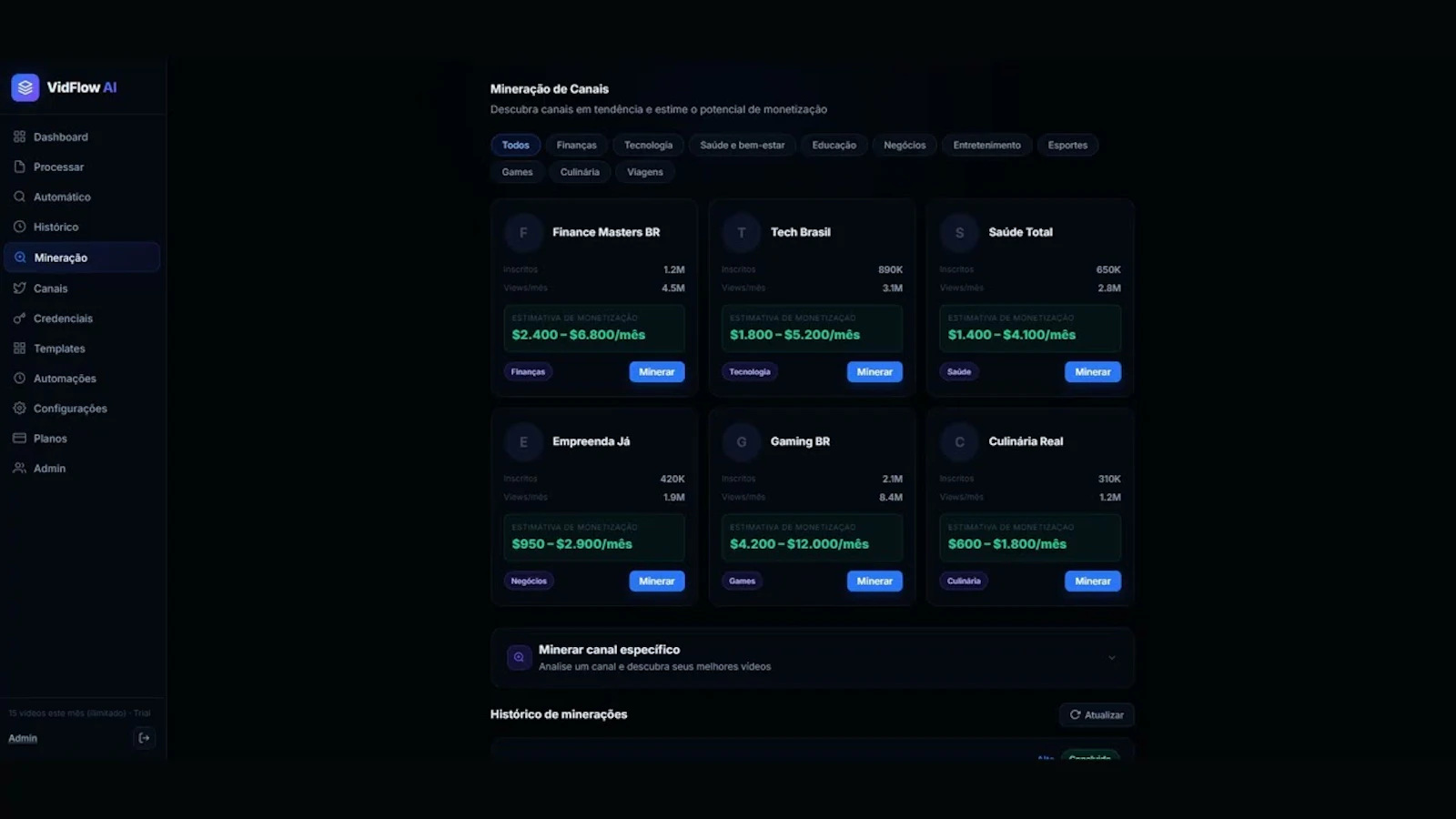VidFlow AI screenshot 1 (video preview)