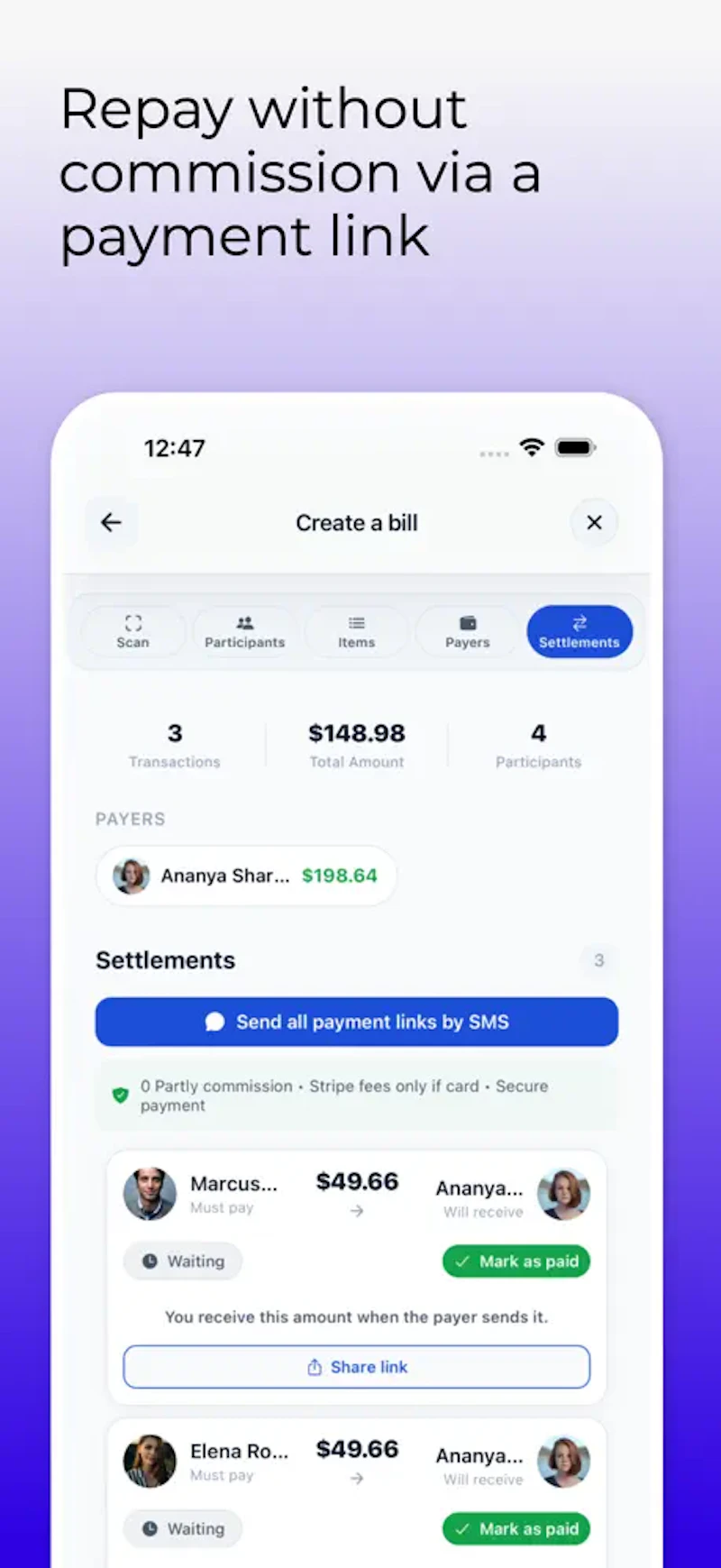 Partly — Split expenses with friends screenshot 4