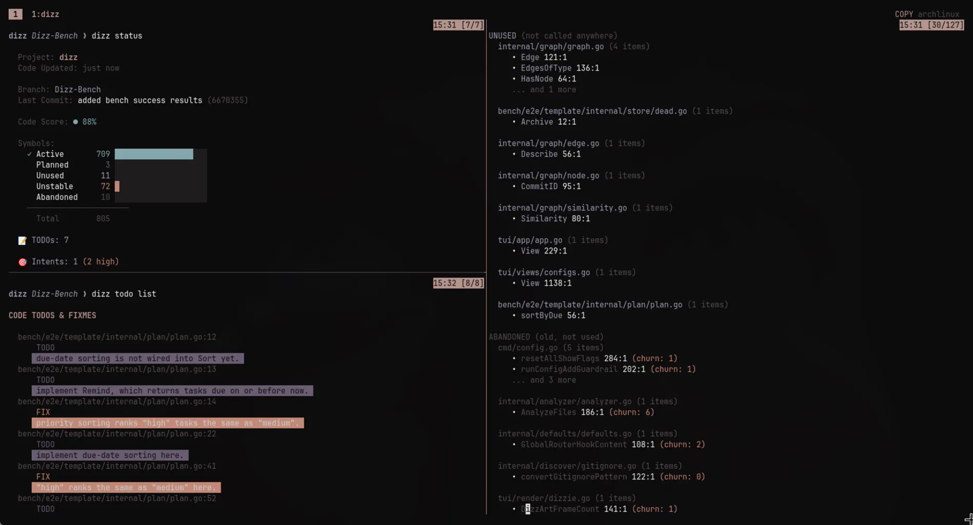 dizz: give your codebase a brain gallery image