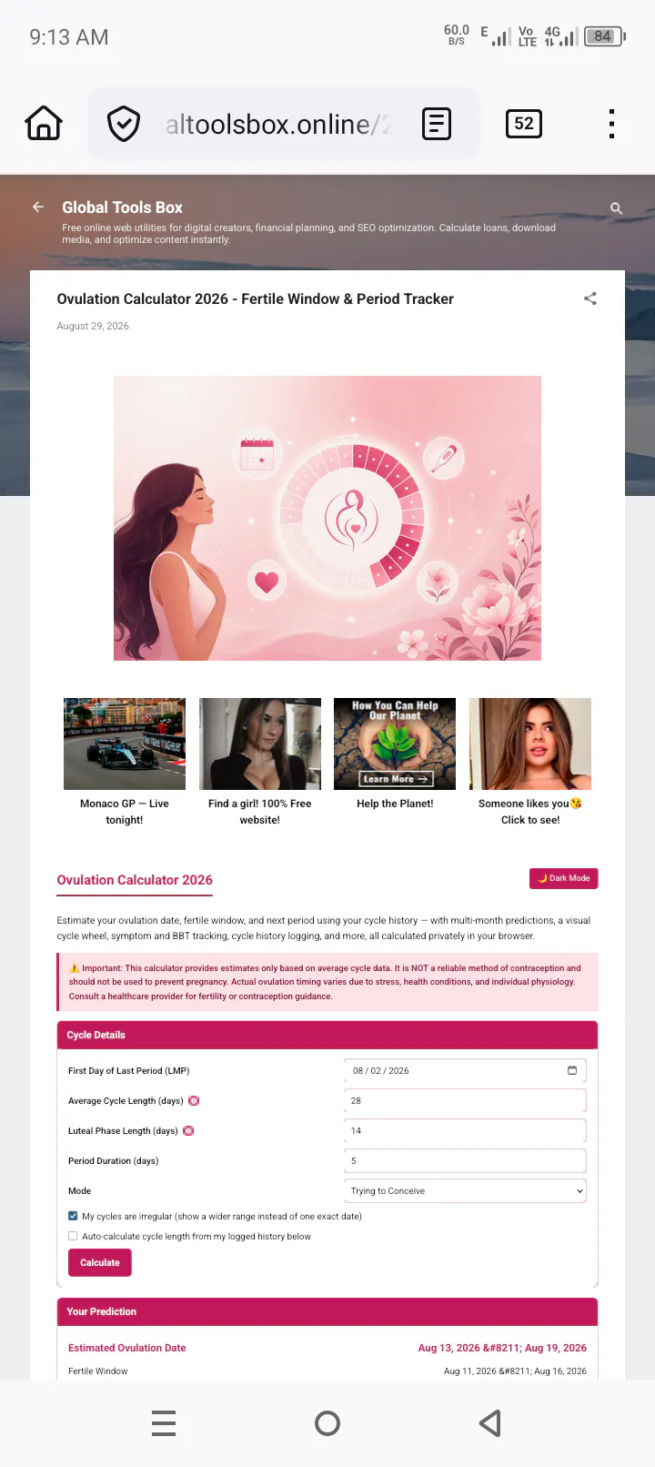 Ovulation Calculator  gallery image
