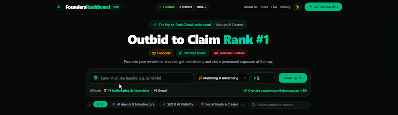 Founders Rank Board screenshot 1