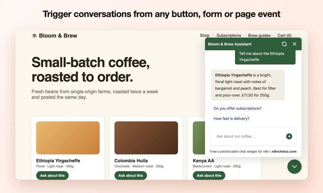 N8N Chat UI gallery image