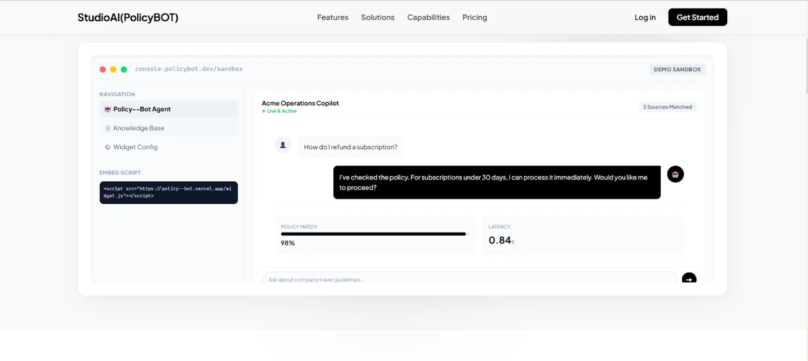 Policy screenshot 2