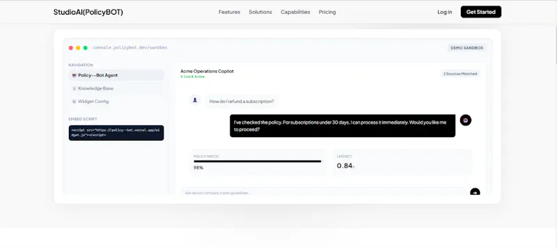 Policy screenshot 2