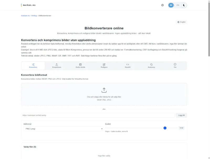 Image Converter by mackan.eu screenshot 2