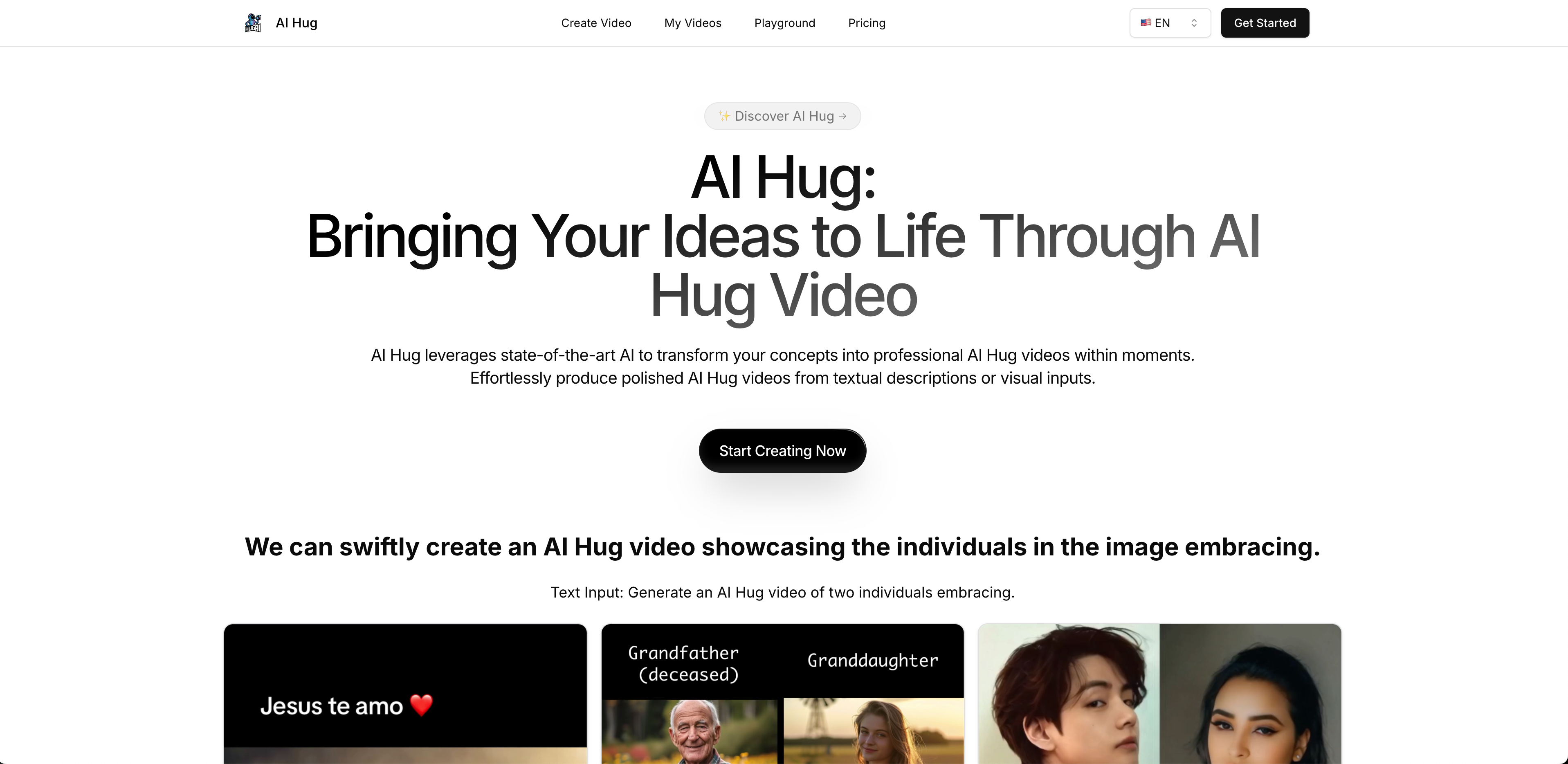 Ai Hug-Make-Leute umarmen sich auf dem Foto Medien 1
