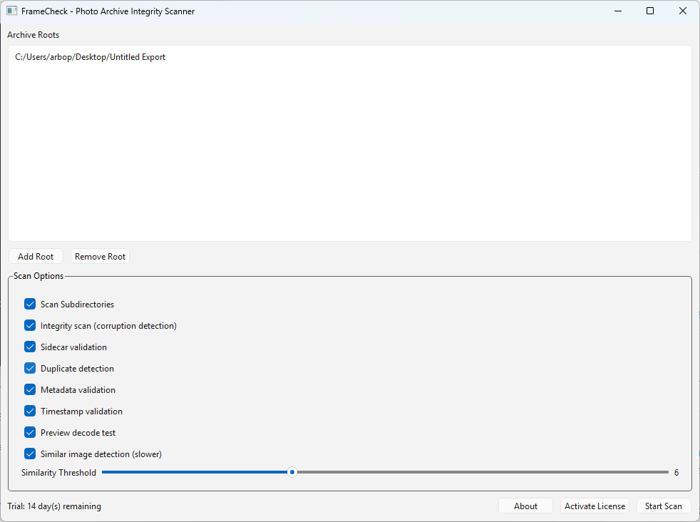 FrameCheck gallery image