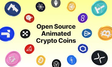 Uma coleção de animações de moedas criptográficas gratuitas para aprimorar seus projetos financeiros digitais.