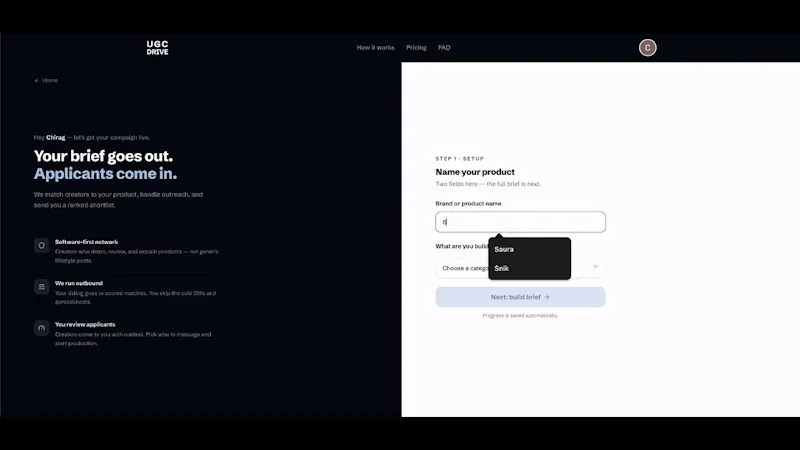 UGC Drive screenshot 1 (video preview)