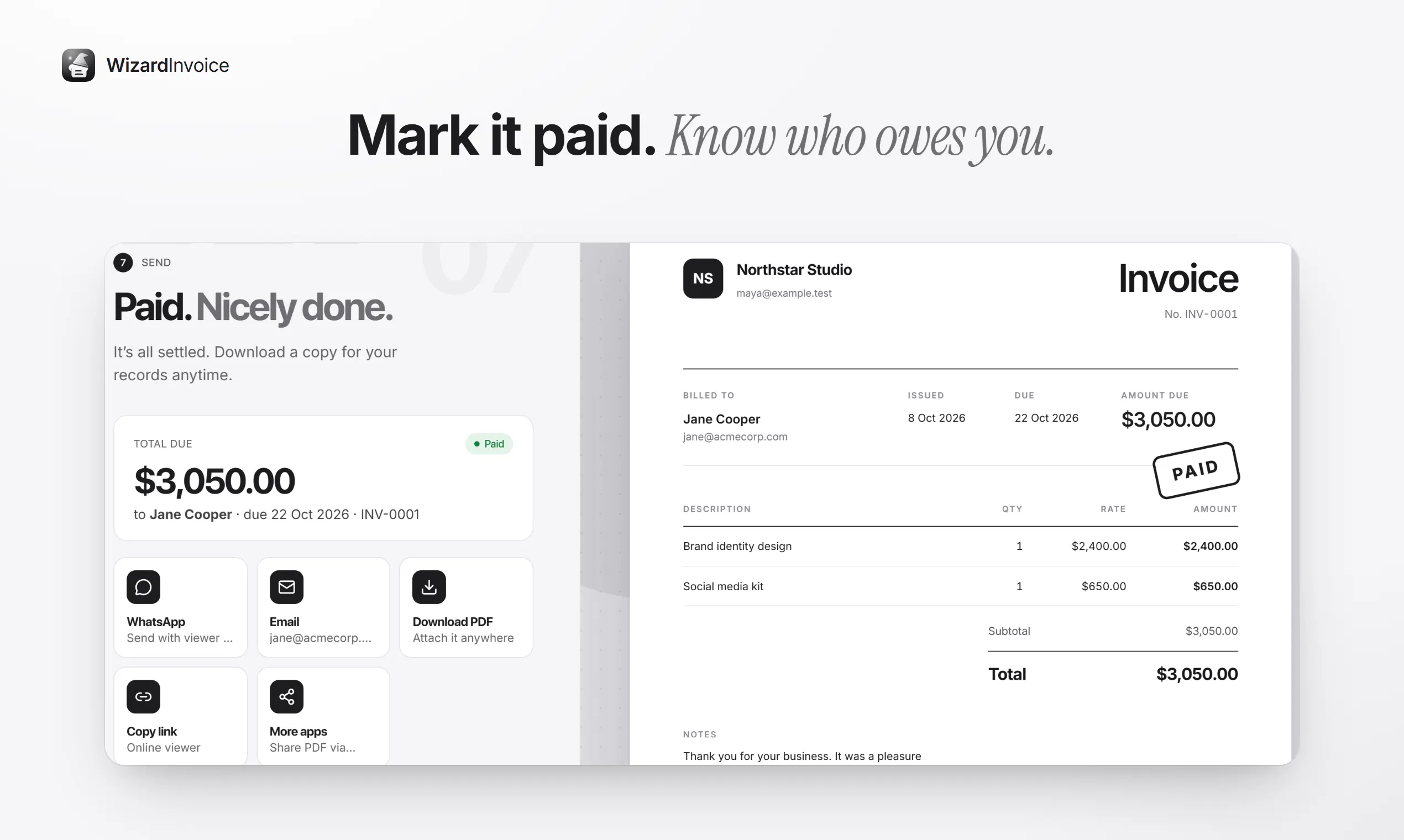 Wizard Invoice gallery image