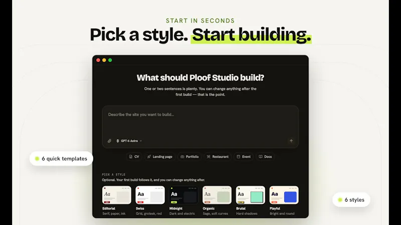 Ploof Studio for Mac screenshot 1 (video preview)