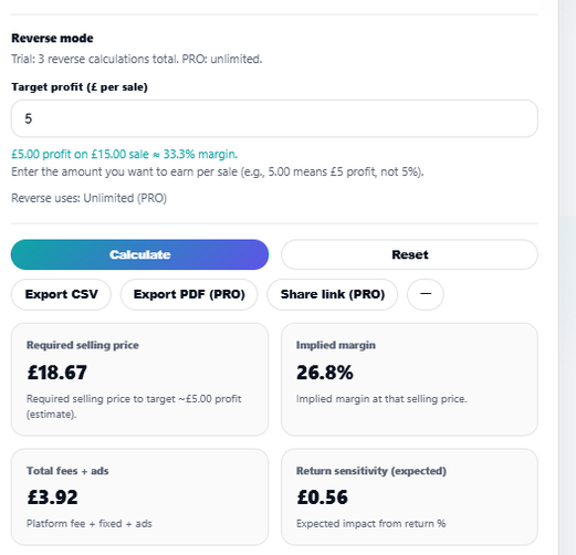 ProfitPilot - Screenshot 4 showing product features and functionality