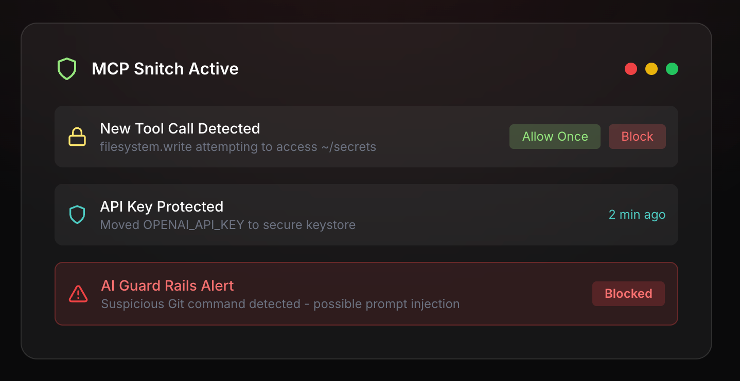 Média MCP Snitch - Maintenir un contrôle sécurisé sur votre environnement MCP 1
