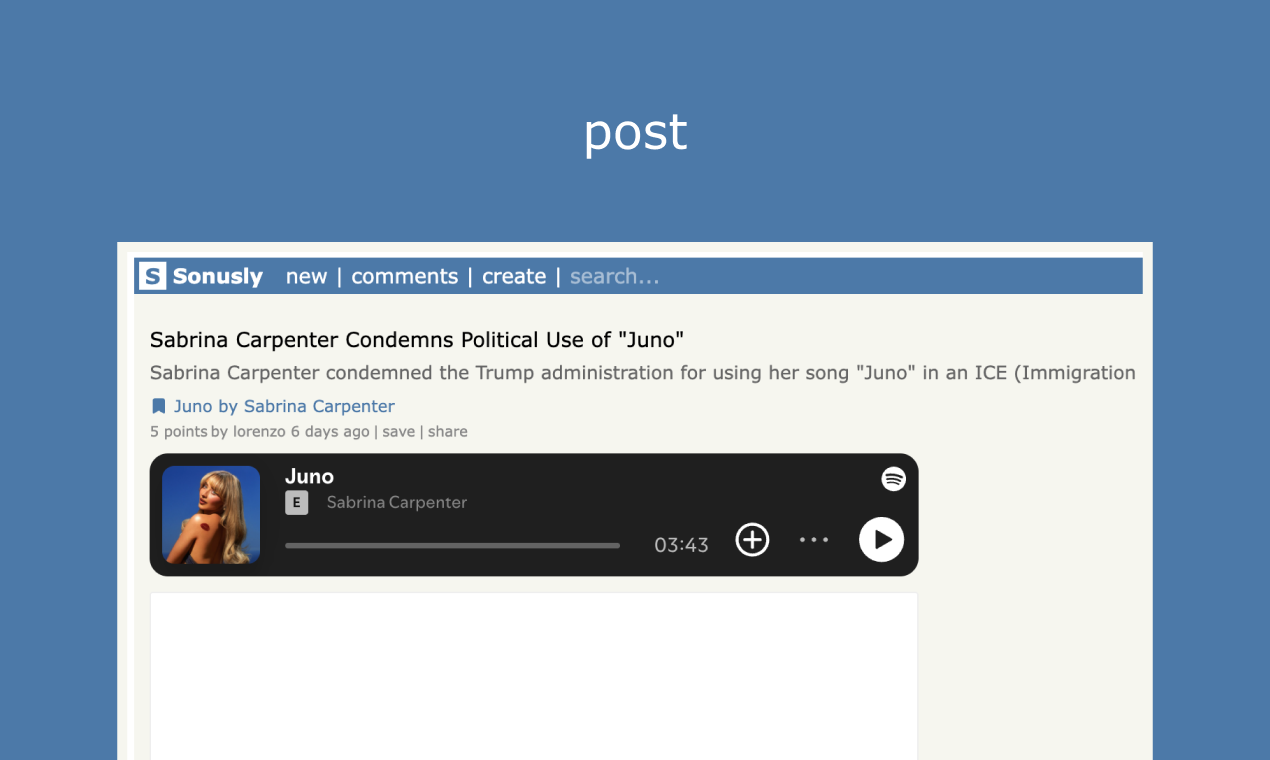 Sonusly - Screenshot 3 showing product features and functionality