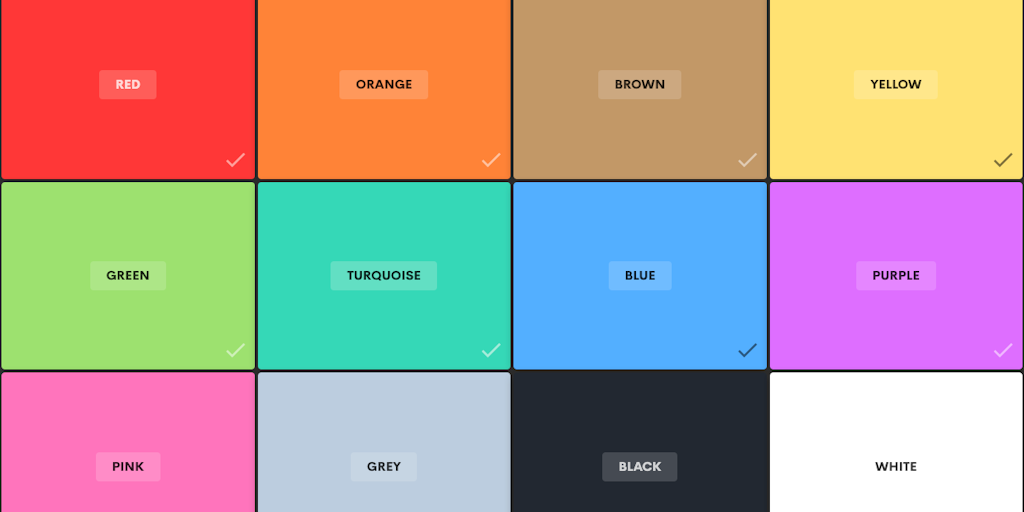 Palette List Pick 2 colors and generate over 10 000 Palette List Pick 2 colors and generate over 10 000